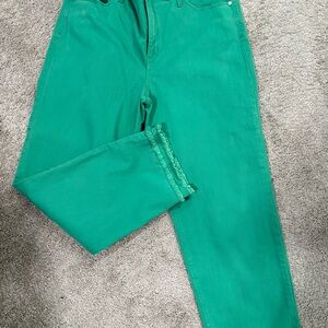 Code Bleu Straight Leg High Rise Fray Hem Jeans Spring Size 12